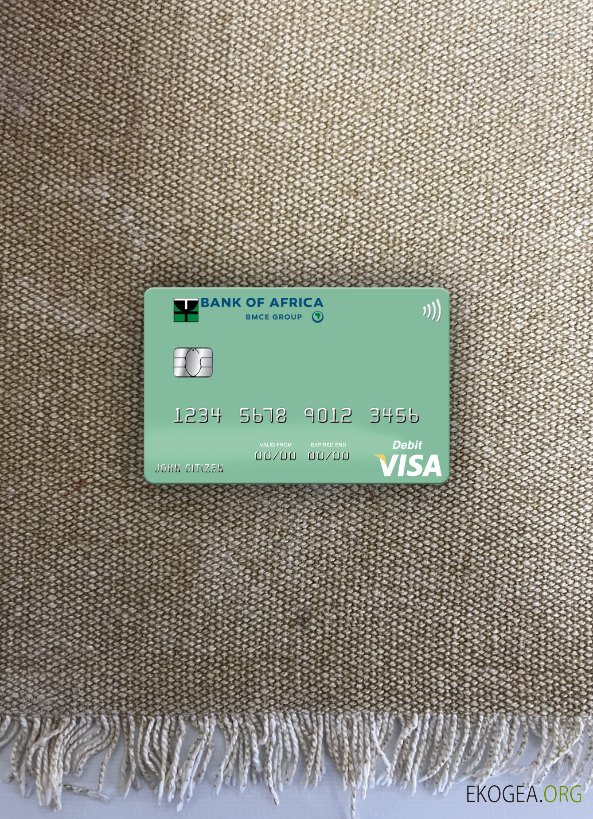 Madagascar Bank of Africa carte de débit visa photolook , avant